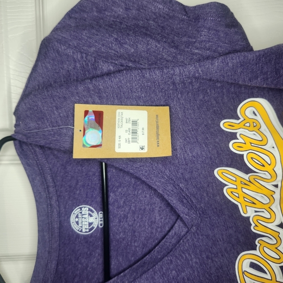 Rivalry Threads Purple and Yellow Graphic Tee - Picture 5 of 6